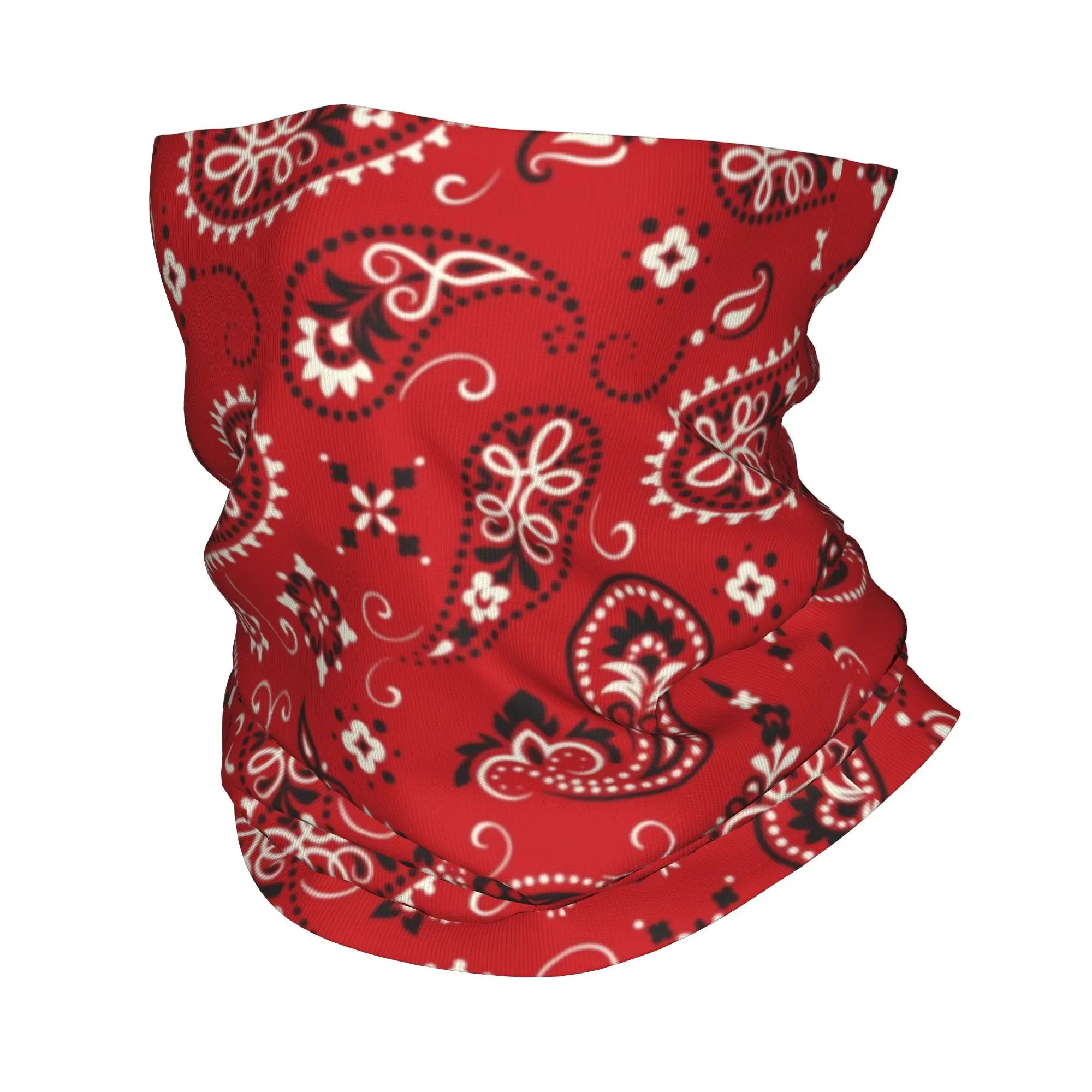 Neck Gaiter Face Cover - New Red Bandana Bandana Neck Gaiter