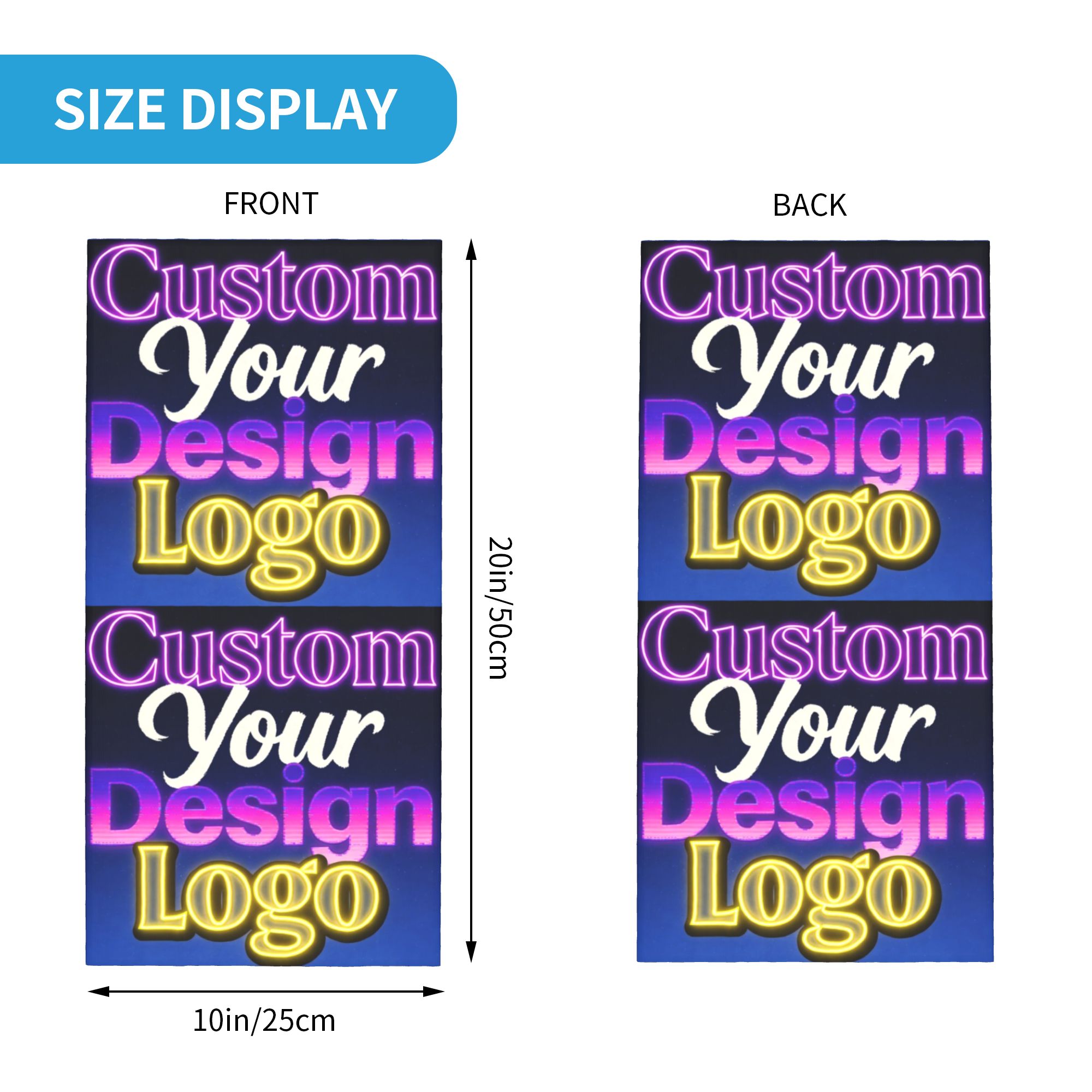 Custom Custom Your Design Logo - Neck Gaiter Face Cover recension och pris